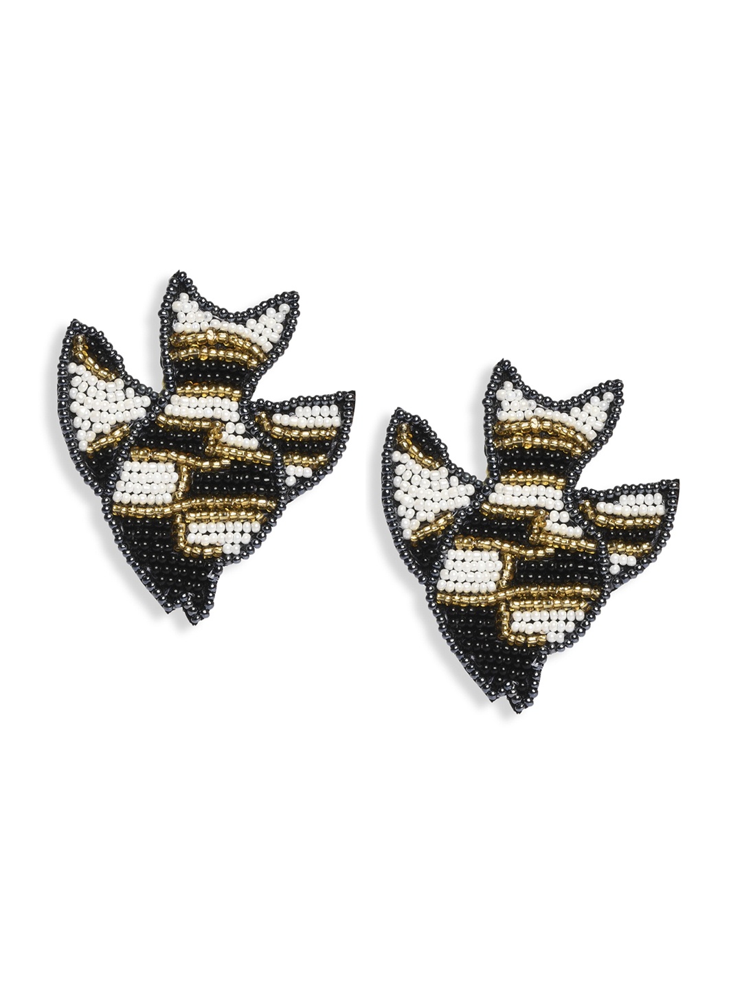 

Bella Moda Black & White Quirky Drop Earrings