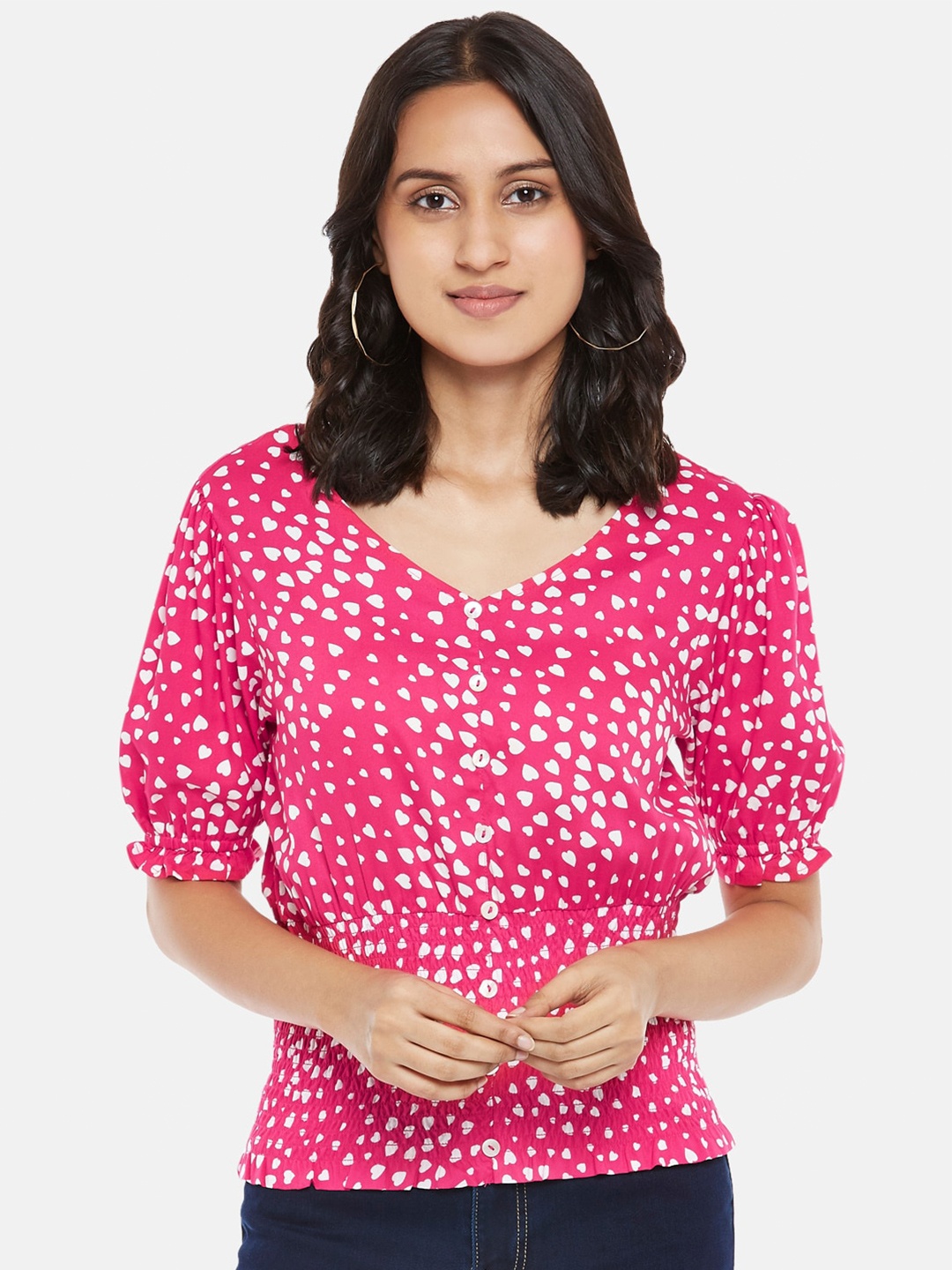 

People Fuchsia Regular Top