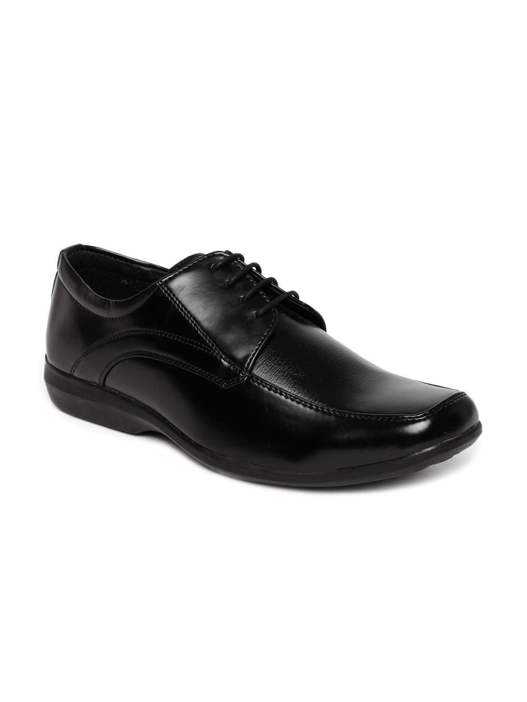 

Bata Men Black SA 05 Square-Toed Derby Shoes