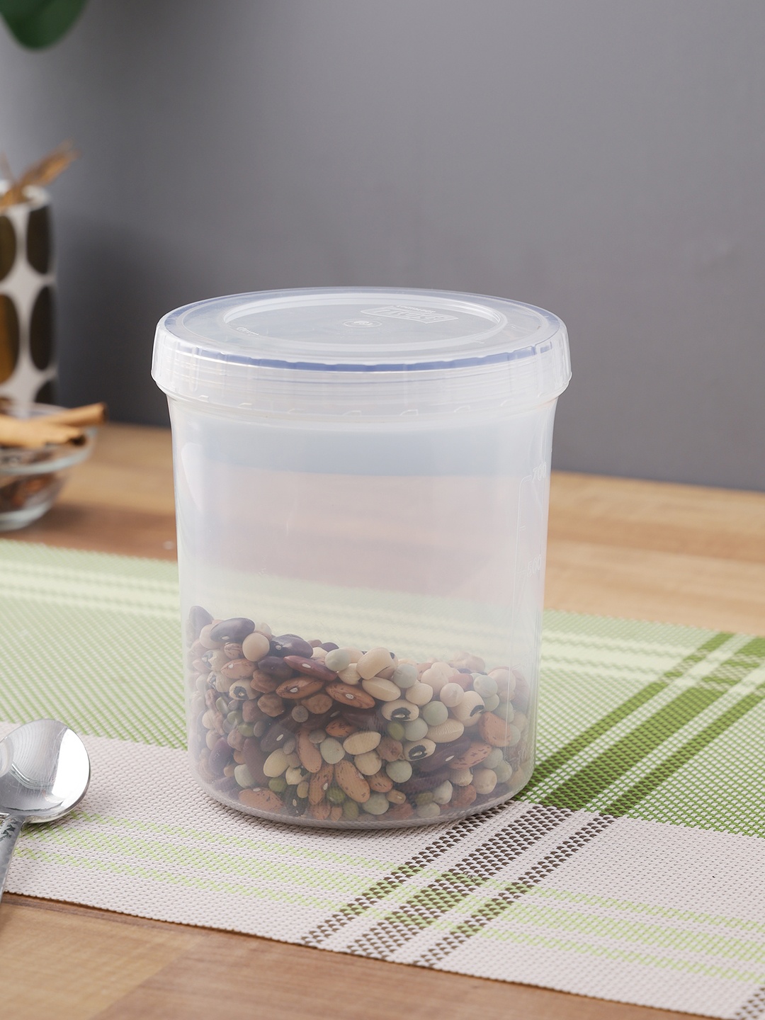 

Lock & Lock Transparent Round Plastic Food Storage Container