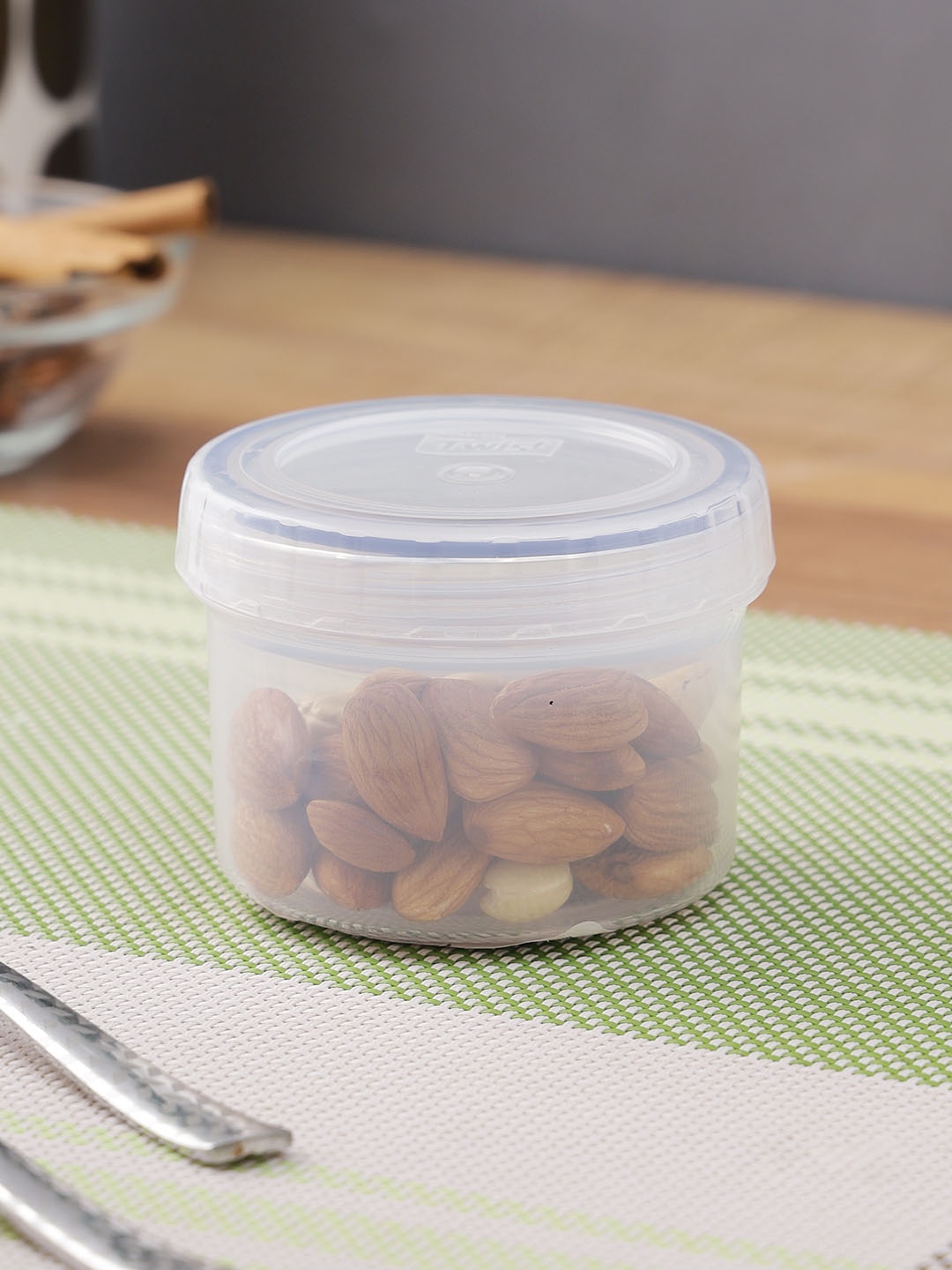 

Lock & Lock Transparent Round Plastic Food Storage Container