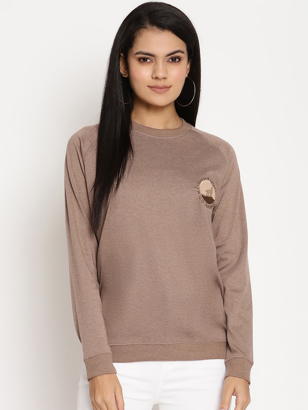 

Wolfpack Women Brown Sweatshirt