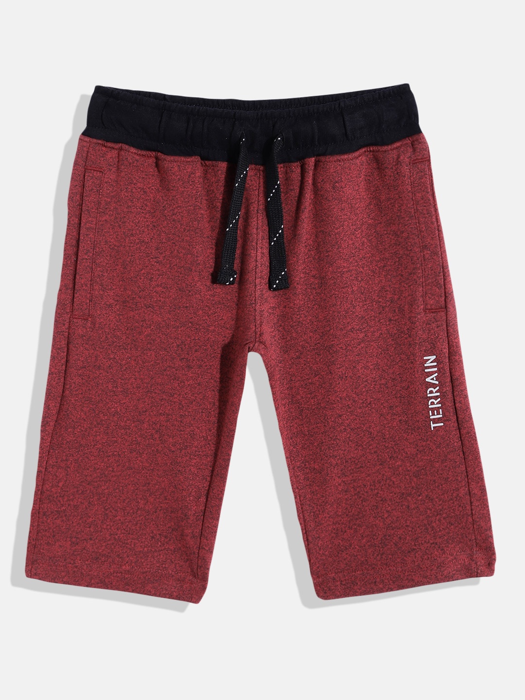 

Indian Terrain Boys Knee Length Shorts, Red