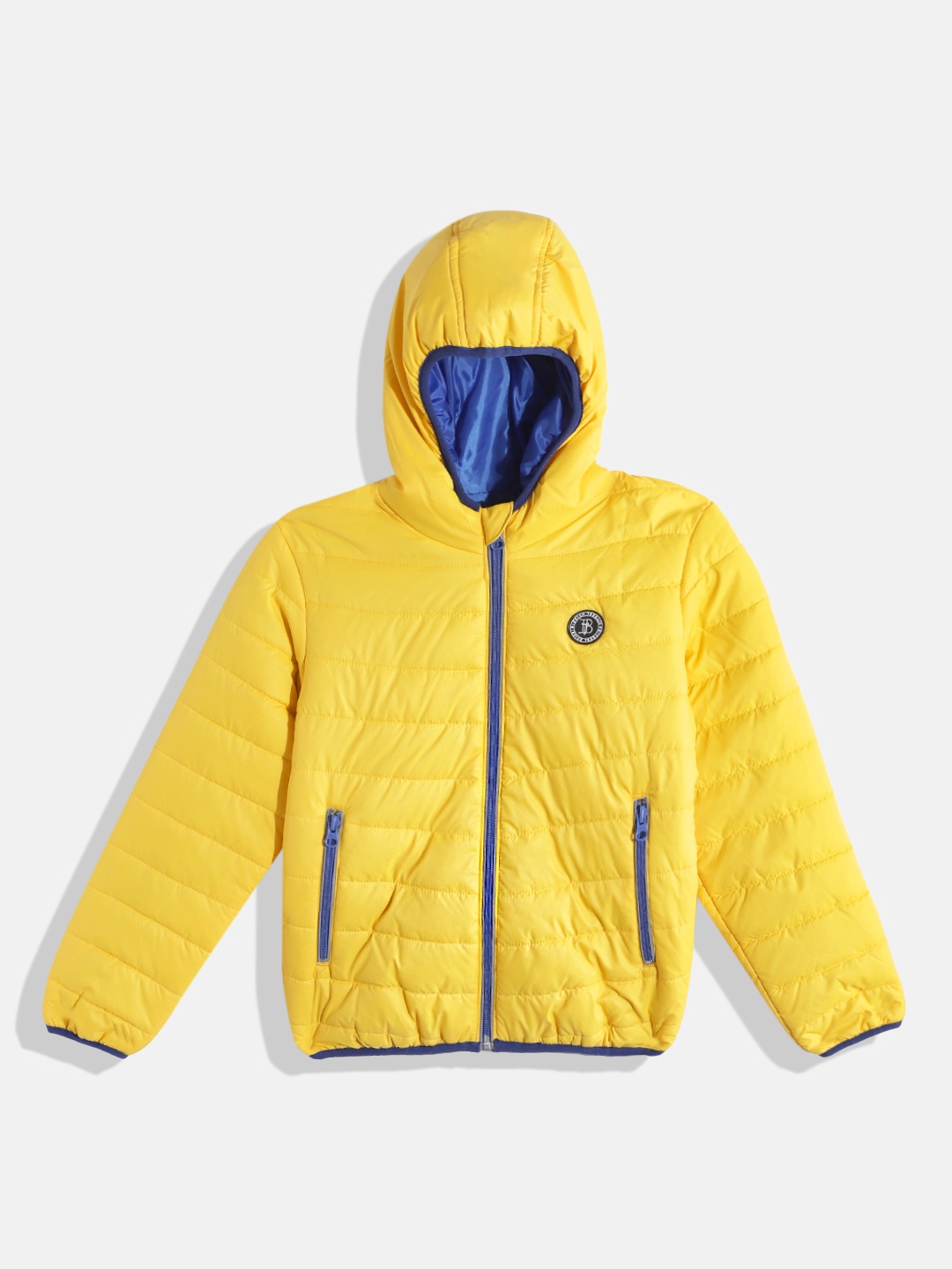 

Indian Terrain Boys Yellow Solid Puffer Jacket