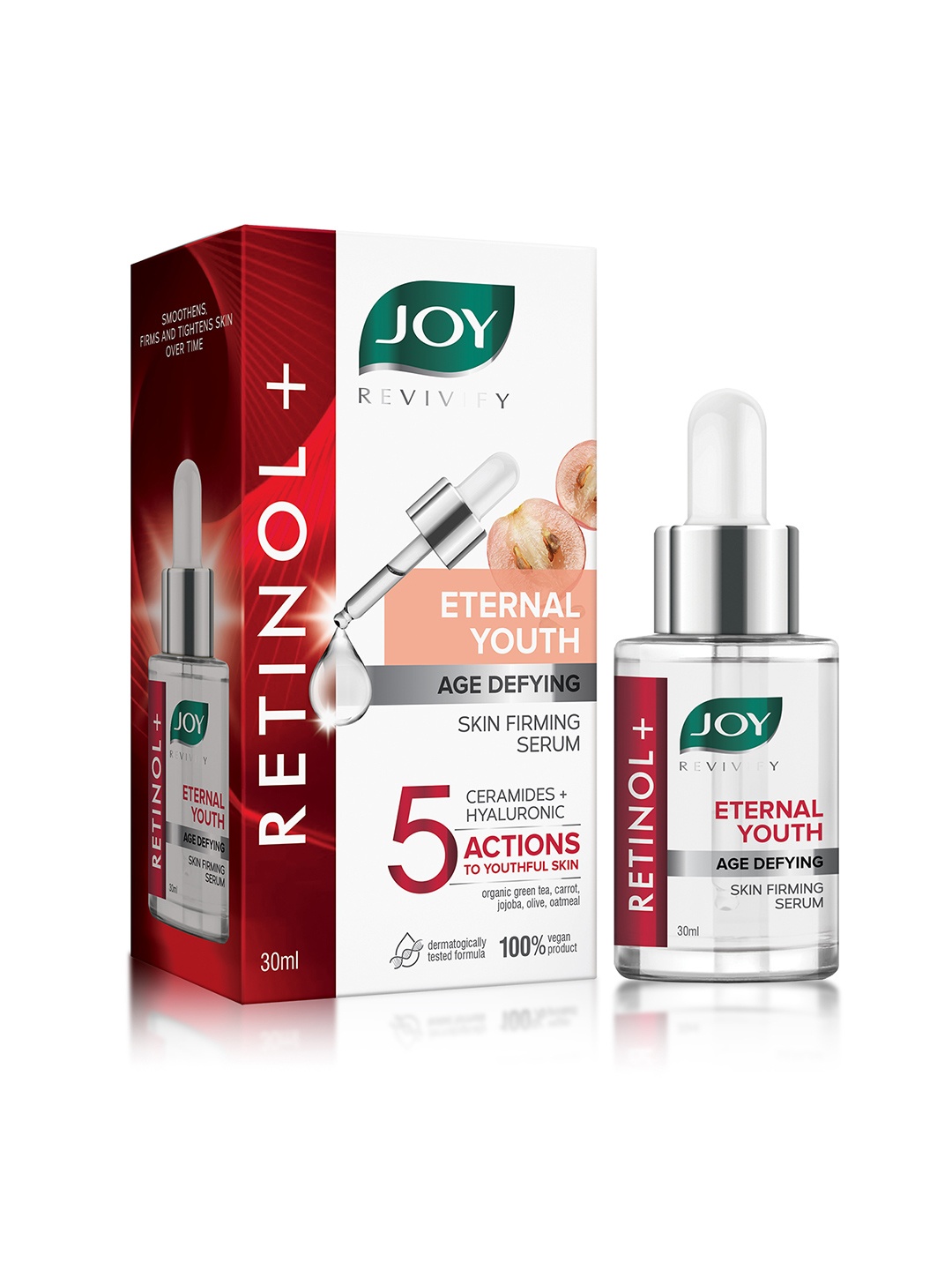 

JOY Eternal Youth Retinol Face Serum for Anti Ageing for Men & Women - 30ml, White