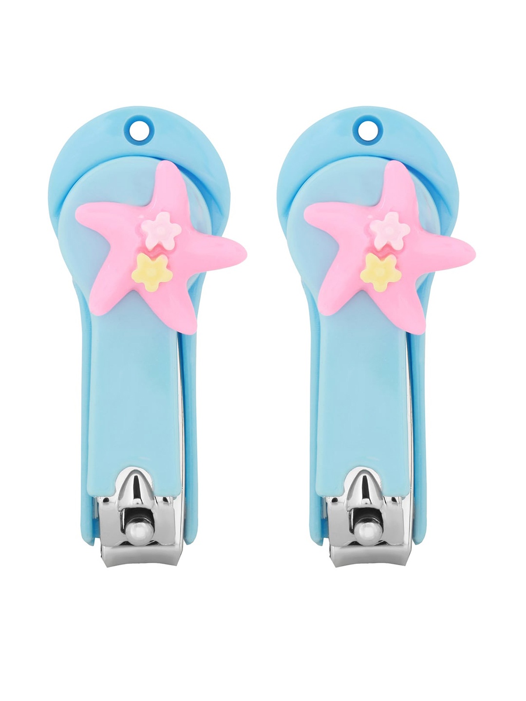 

POKORY Kids Pack of 2 Blue & Pink Nail Cutters
