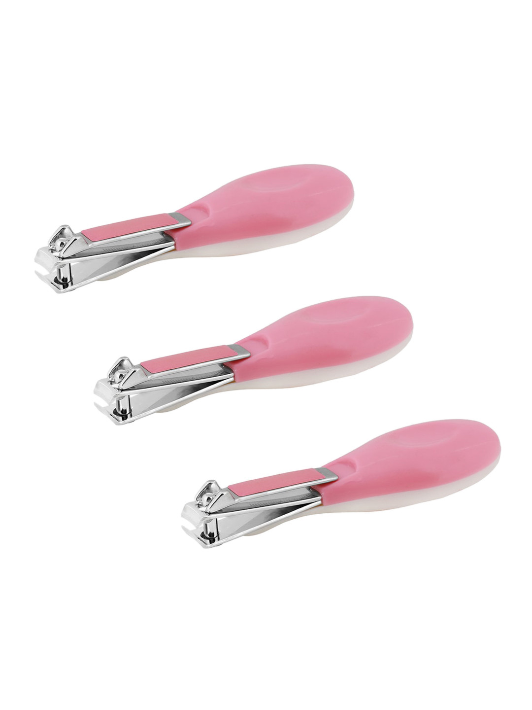 

POKORY Kids Pack of 3 Pink & Silver Nail Cutters