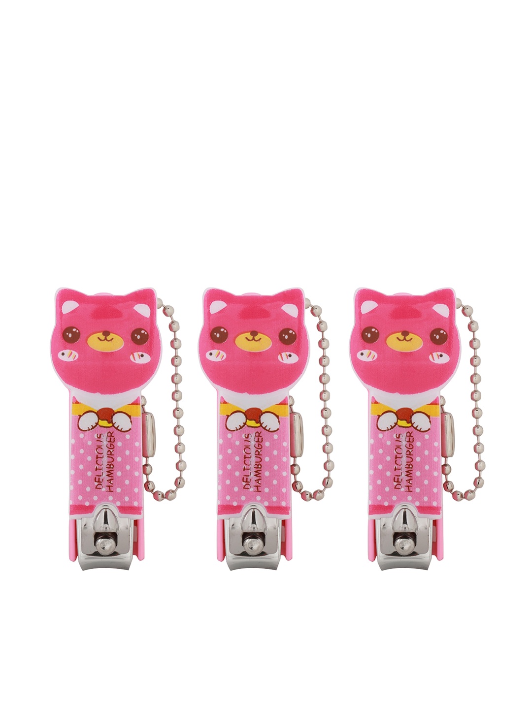 

POKORY Kids Pink Printed Nail Cutter Pack of 3