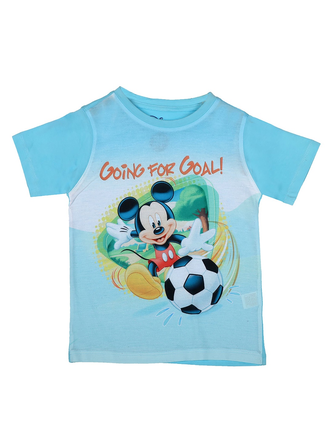 

Disney by Wear Your Mind Boys Blue & Black Mickey Mouse Printed T-shirt
