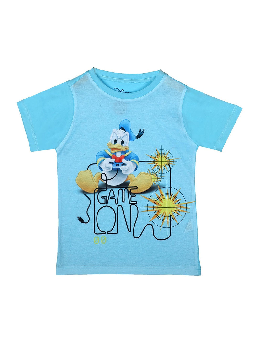 

Disney by Wear Your Mind Boys Blue Mickey Mouse Family Printed T-shirt