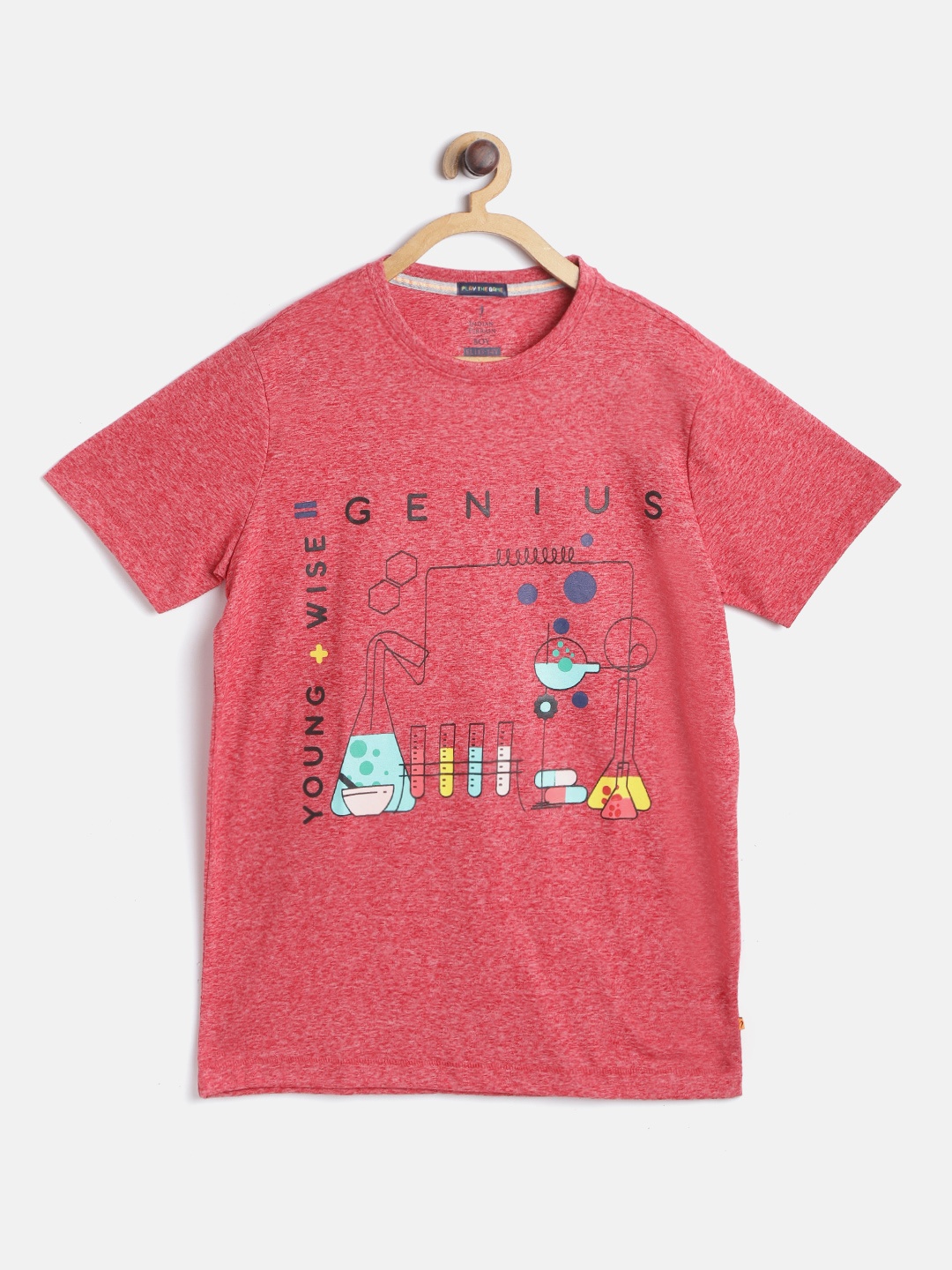 

Indian Terrain Boys Red Printed T-shirt