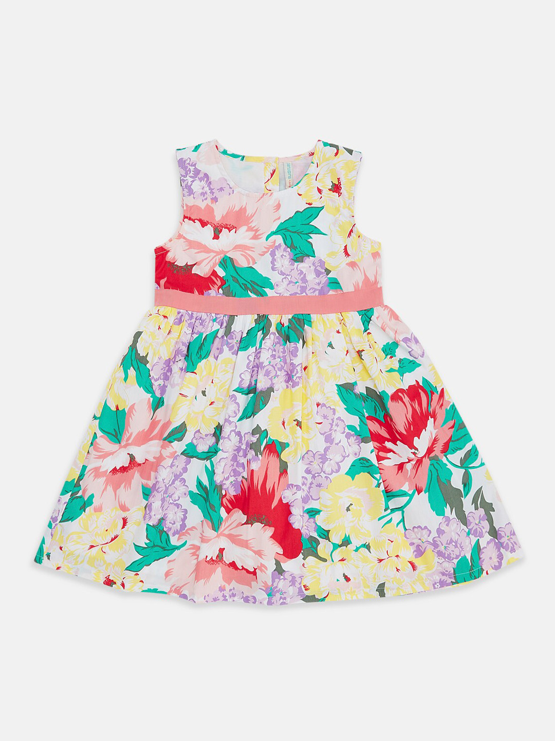

Pantaloons Junior Girls Yellow Floral Printed Fit and Flare Dress