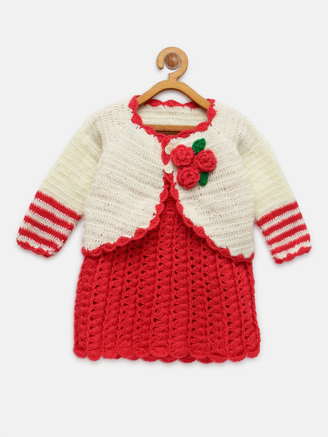 

CHUTPUT Red Pure Wool Sweater Dress
