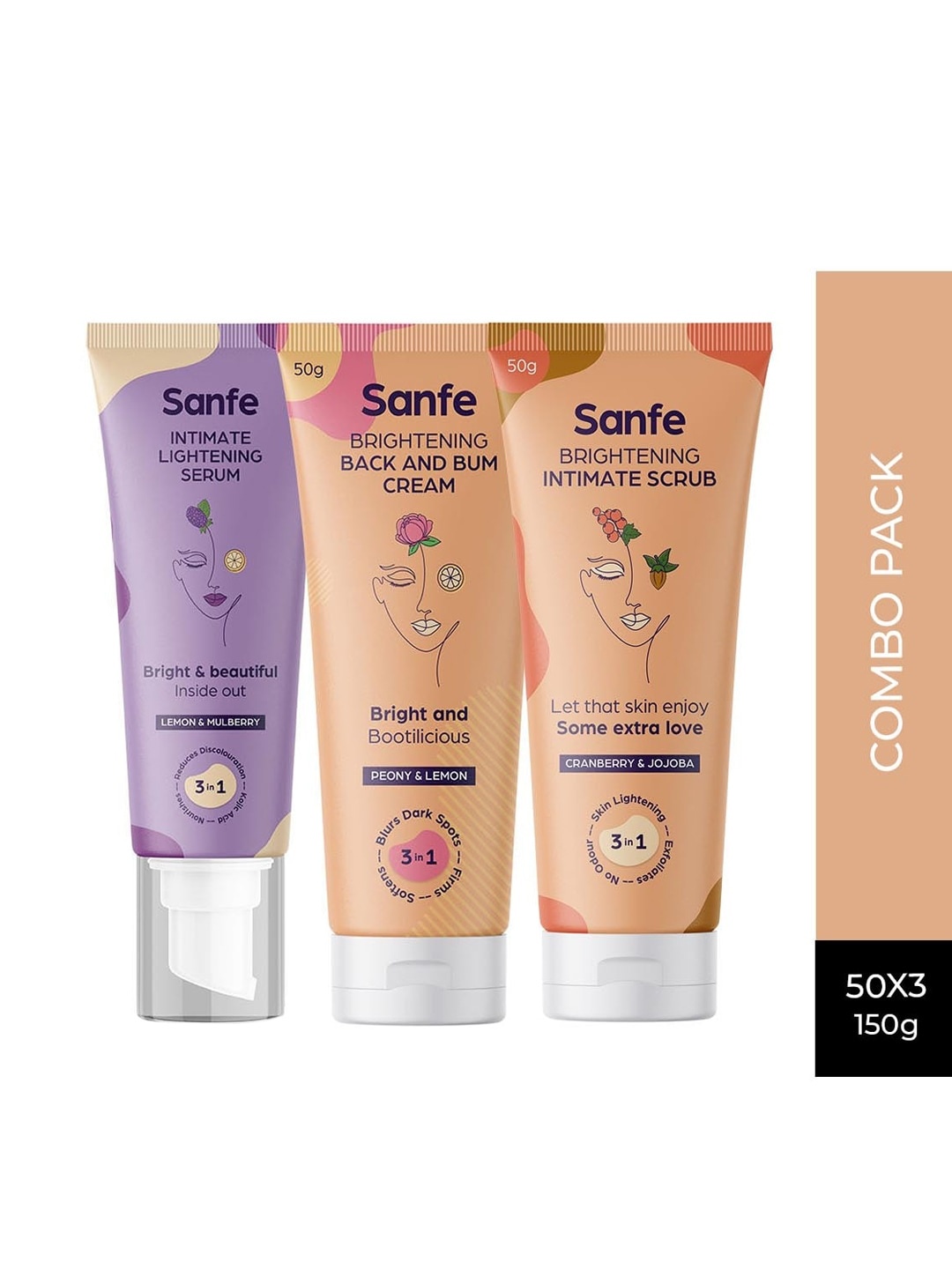 

Sanfe Intimate Starter Kit For Dark Body, Underarms, Inner Thighs & Joints, Coral