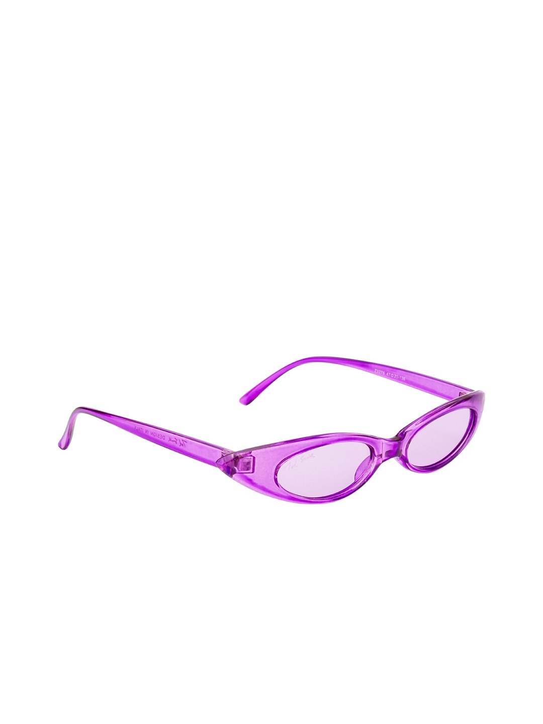 

Ted Smith Women Purple Lens & Purple Cateye Sunglasses with UV Protected Lens