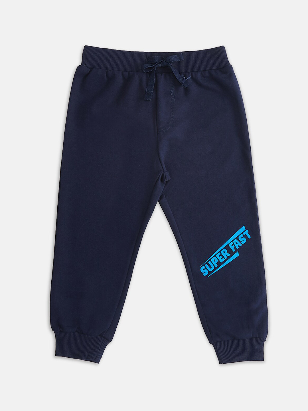 

Pantaloons Baby Boys Navy Blue Solid Pure Cotton Joggers