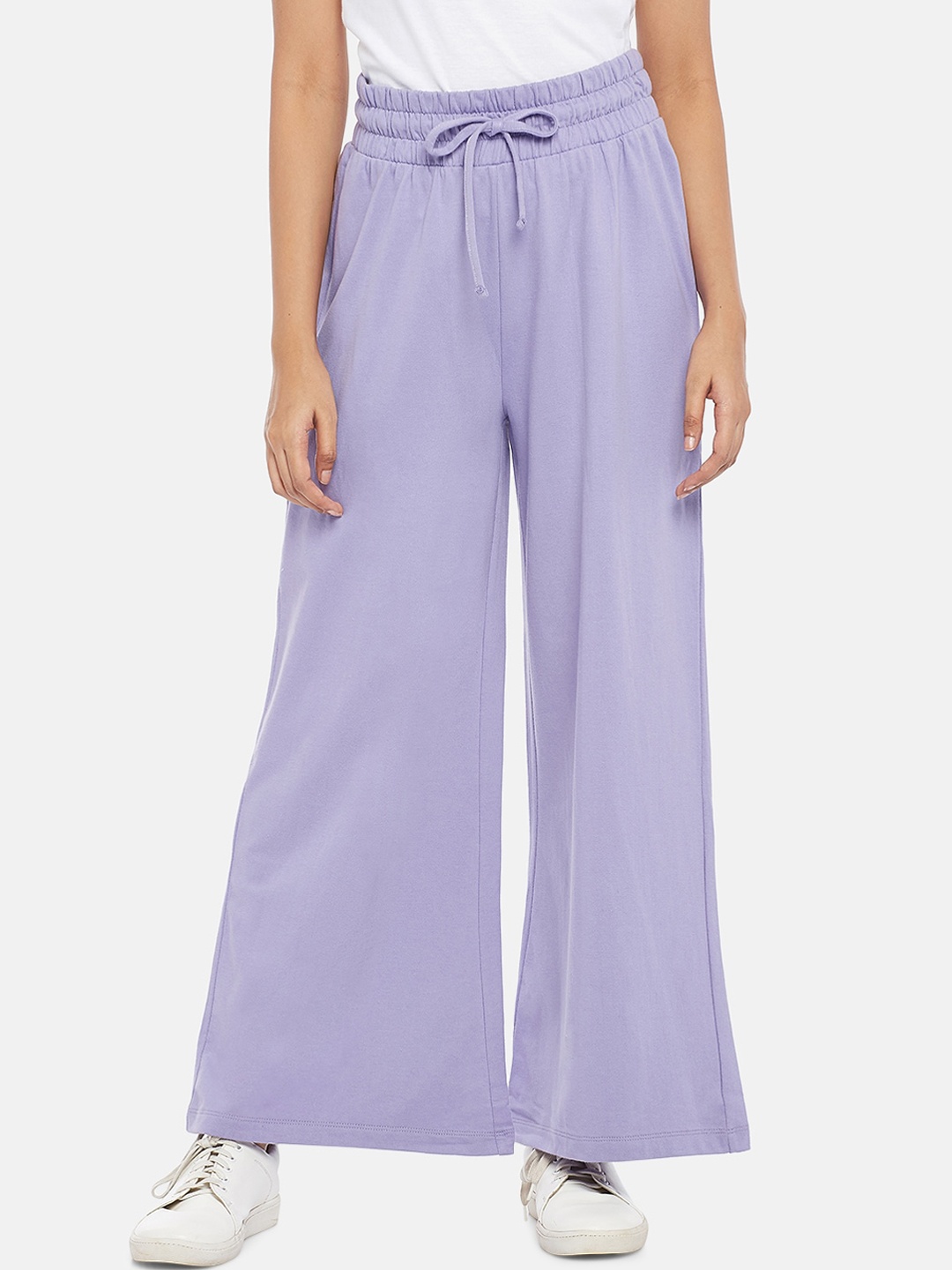 

People Women Purple Pure Cotton Palazzos