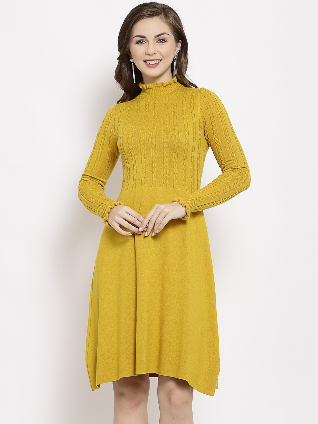 

Mafadeny Mustard Yellow Dress