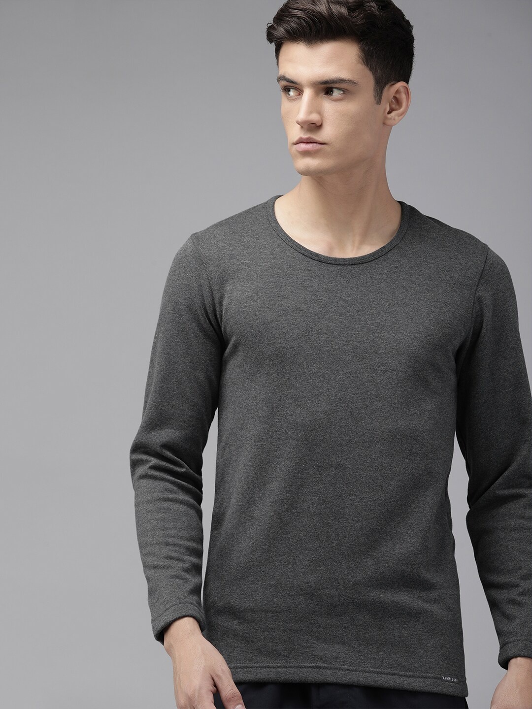 

Van Heusen Warmtech Full Sleeve Extra Warm Thermal T-shirt, Charcoal