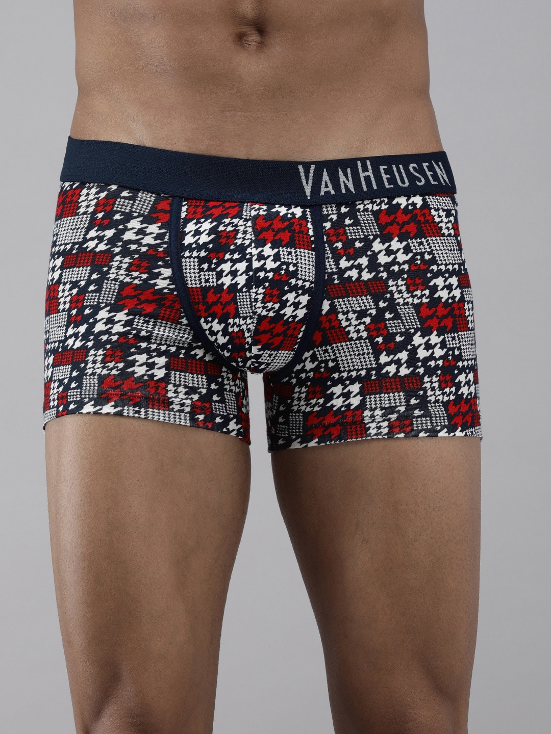 

Van Heusen Men CPW09 Allover Print Colour Fresh No Ride Up Trunks 8905325982999, Red