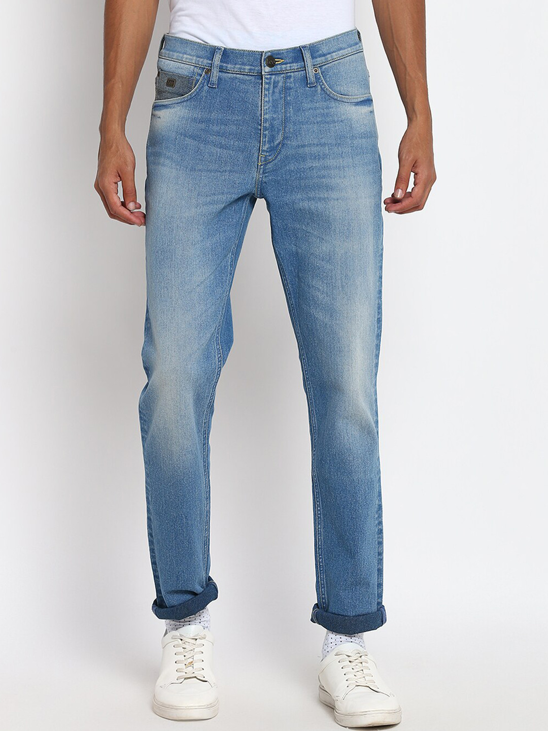 

Lee Men Blue Solid Light Fade Jeans