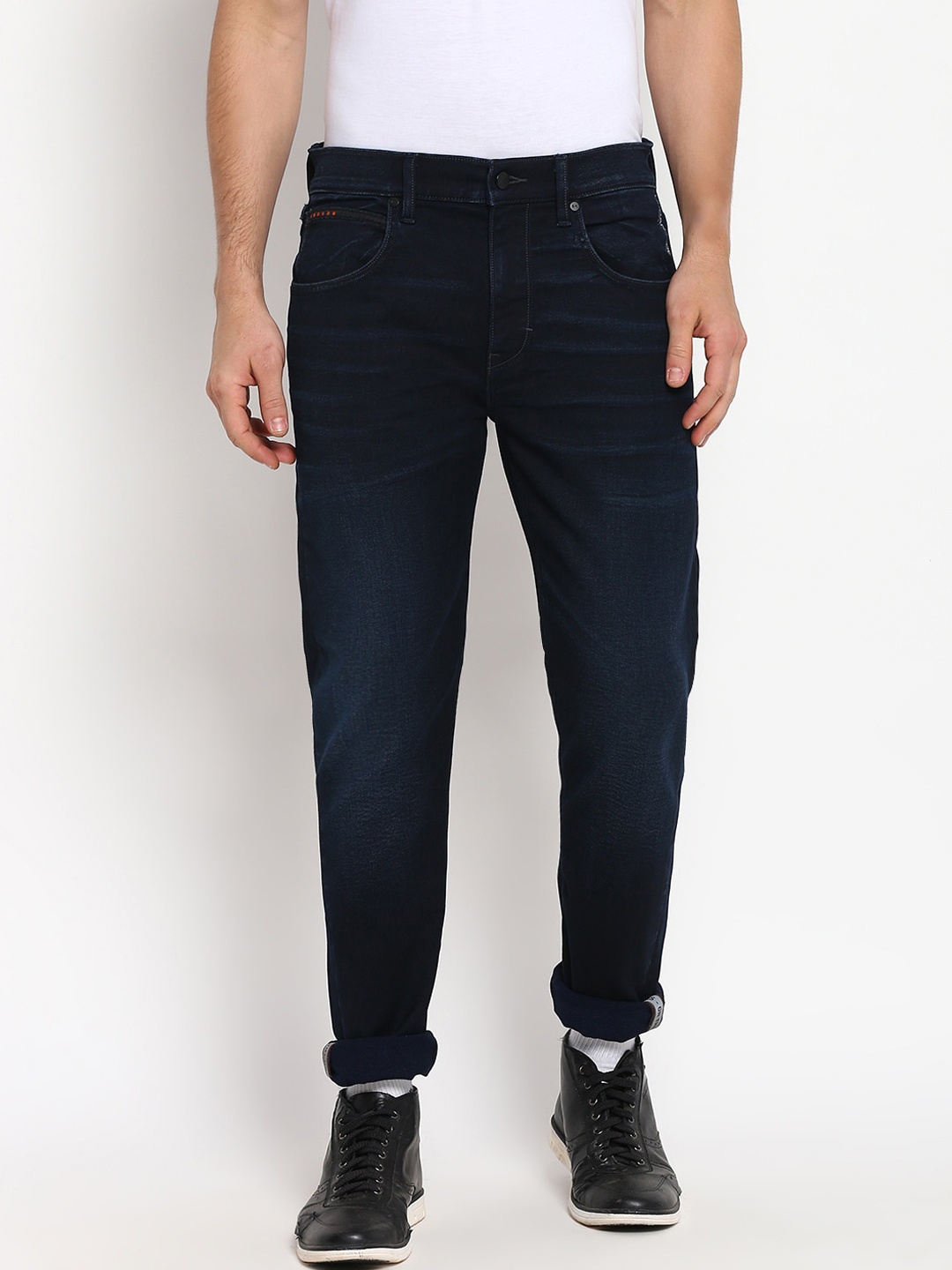 

Lee Men Blue Solid Skinny Fit Light Fade Jeans