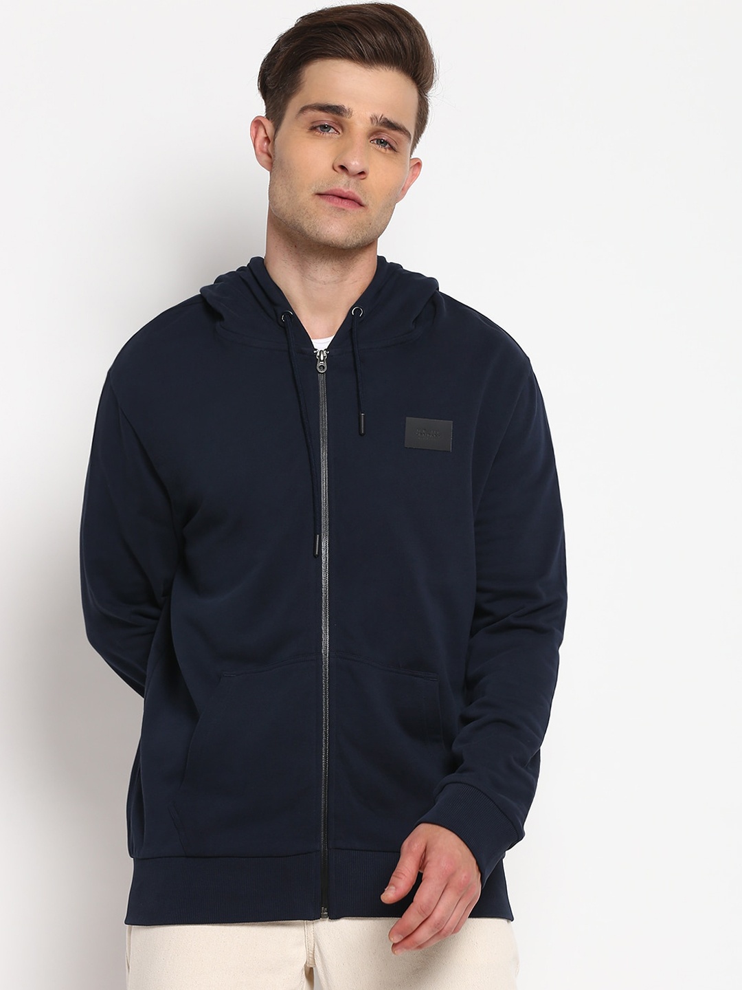 

Lee Men Navy Blue Hooded Sweatshirt
