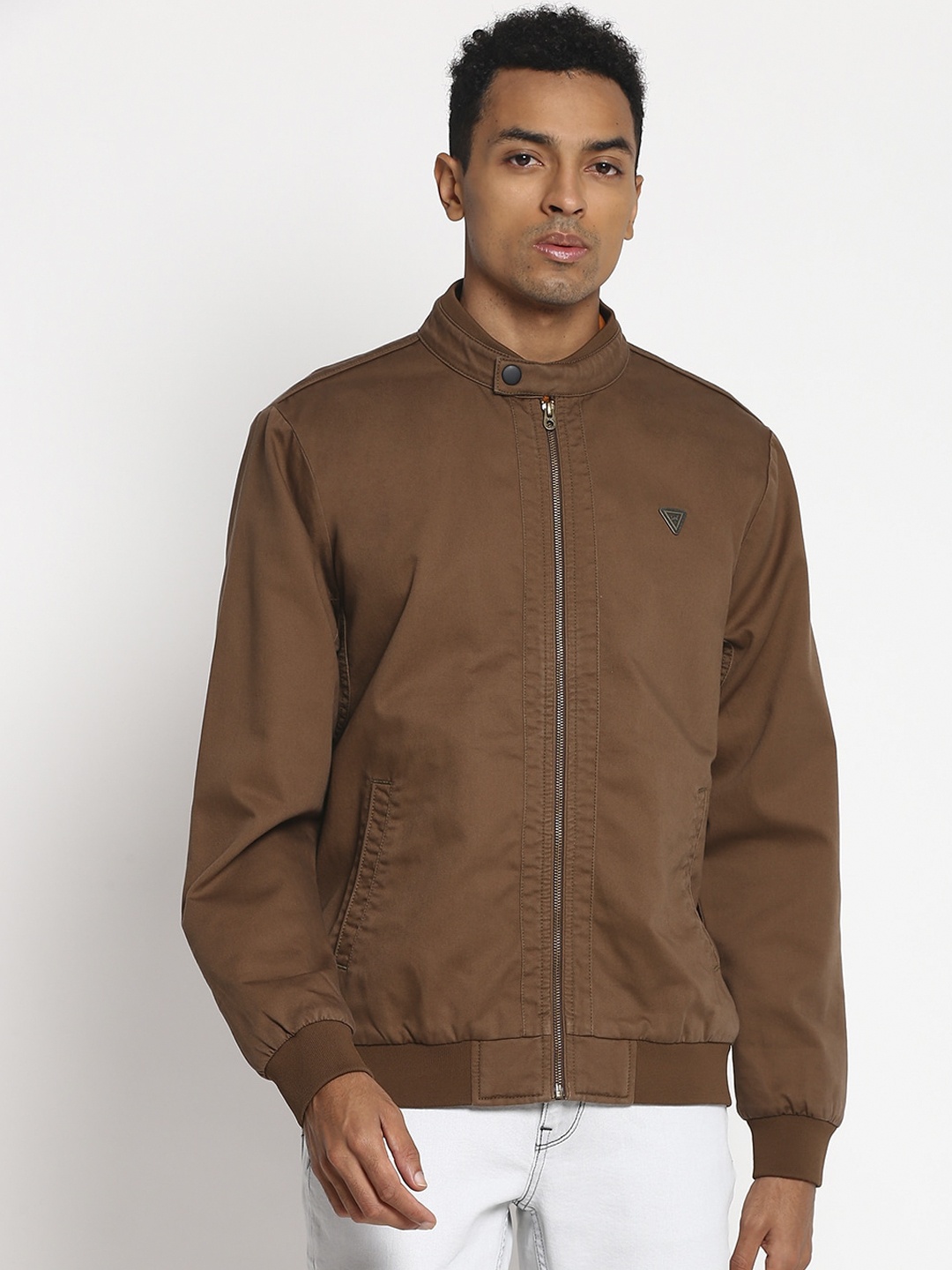 

Lee Men Khaki Bomber Cotton Jacket