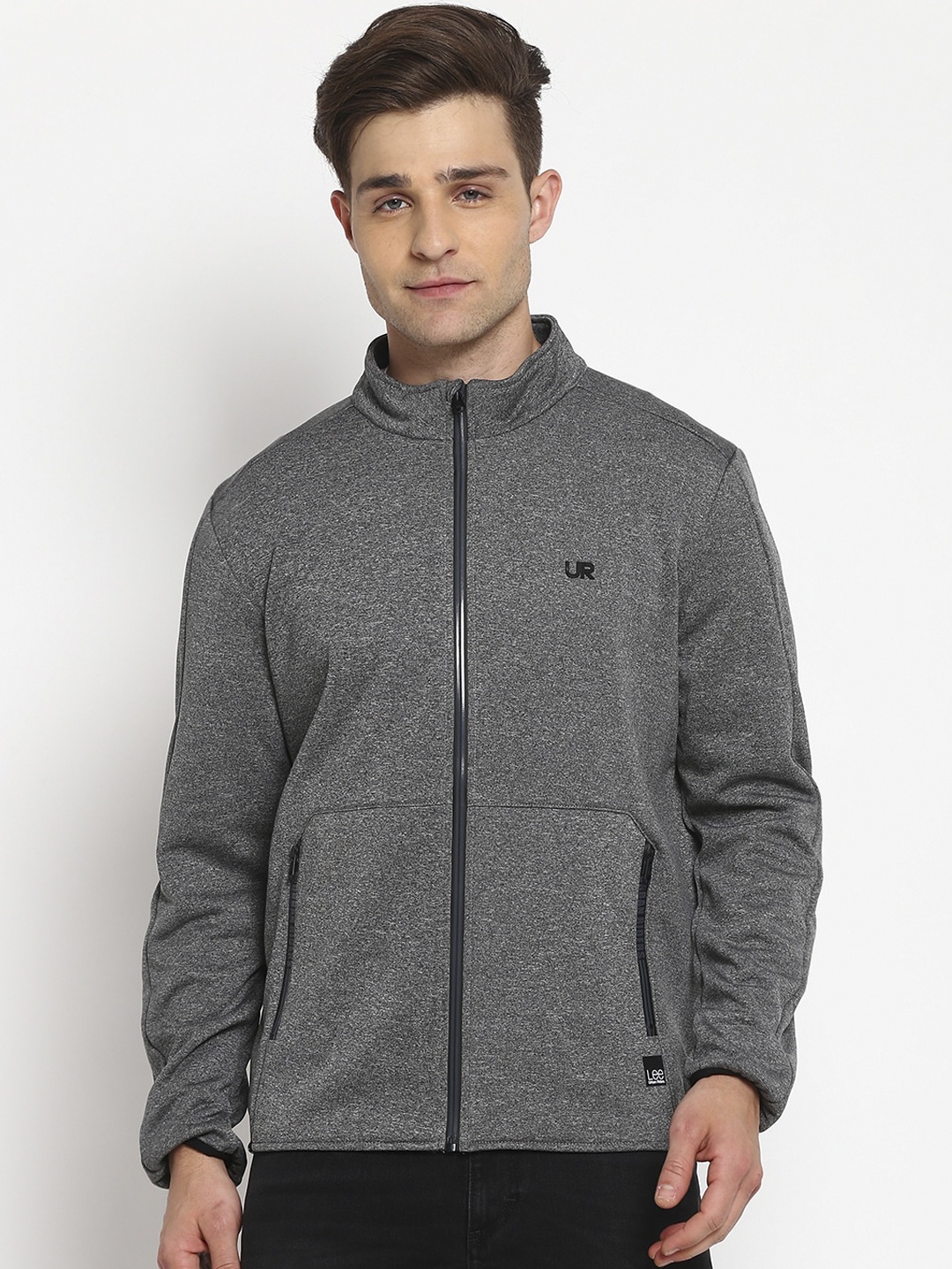 

Lee Men Grey Sporty Cotton Jacket