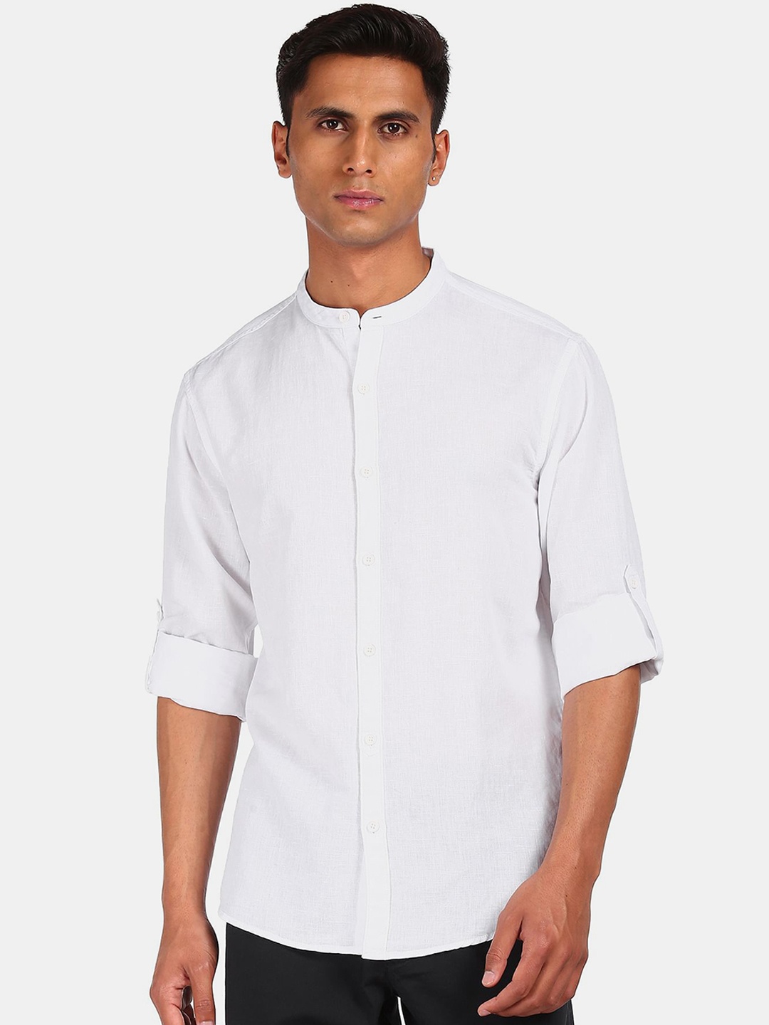 

Cherokee Men White Casual Shirt