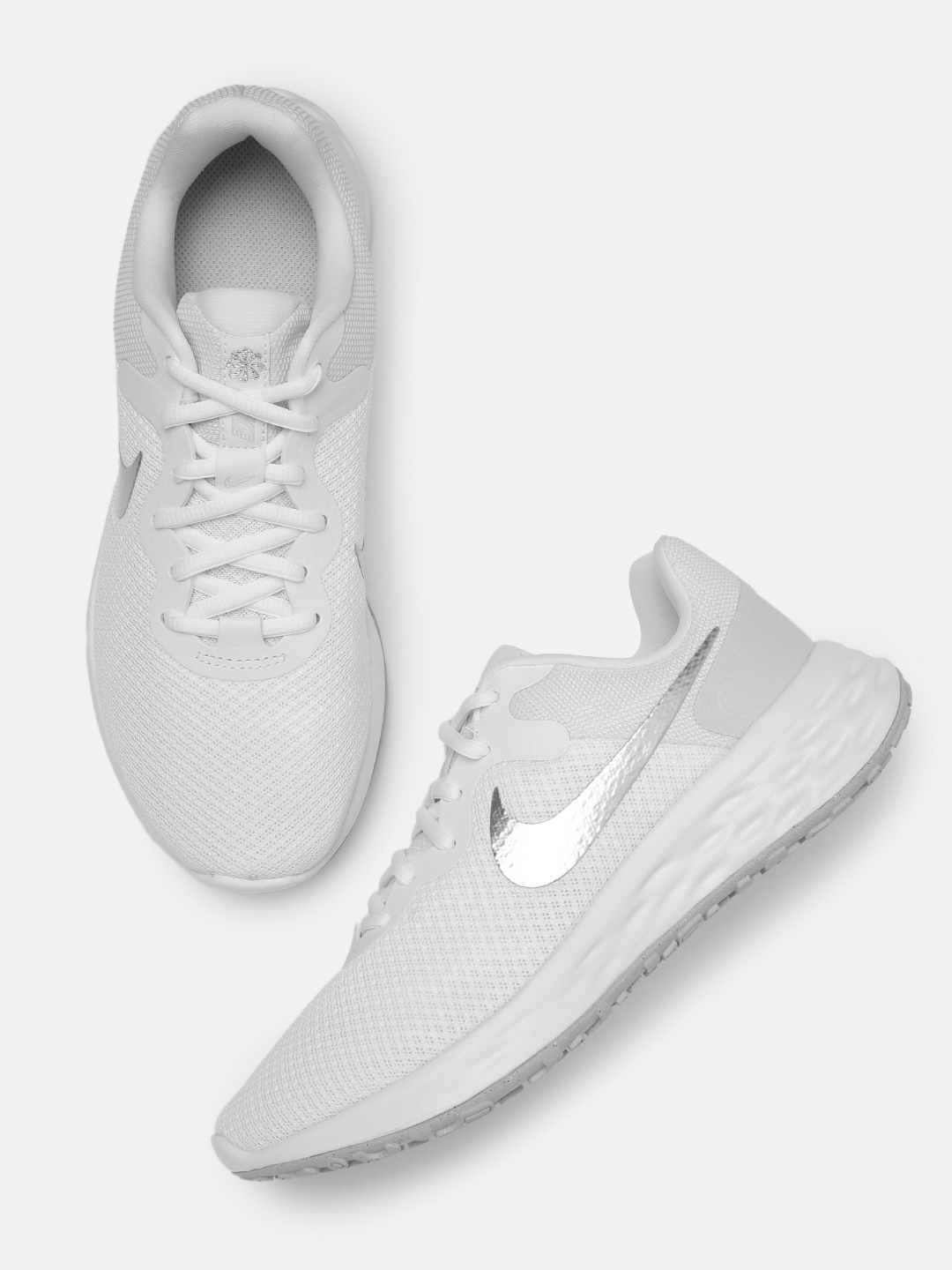 

Nike Women White Revolution 6 Next Nature Road Running Shoes