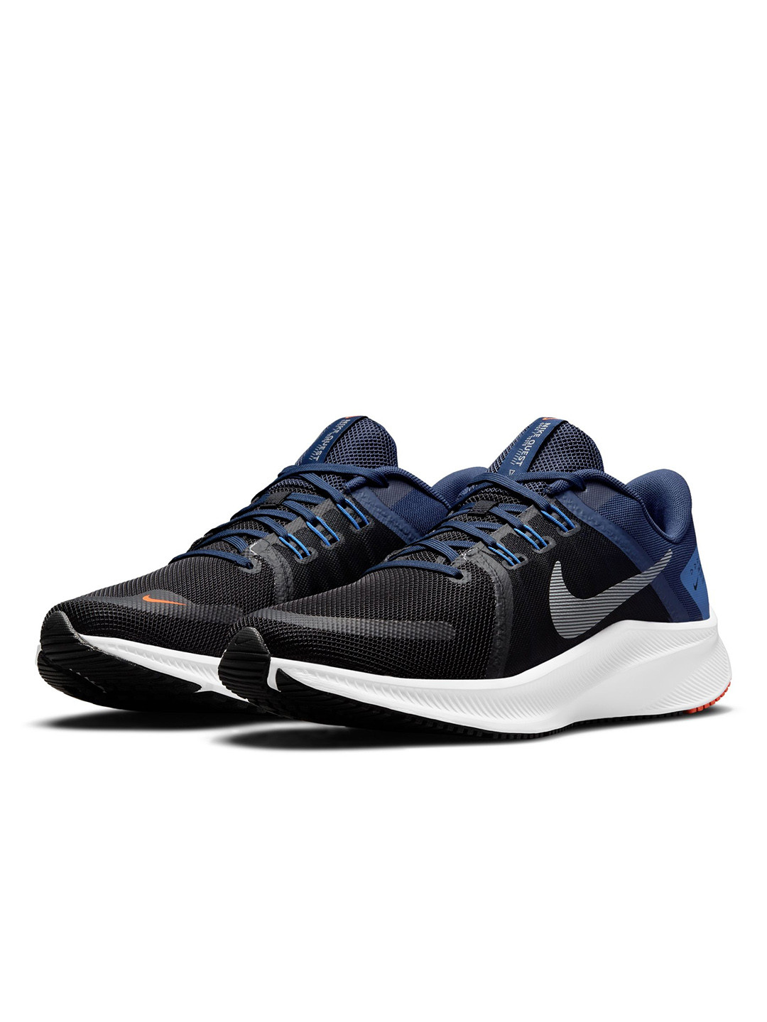 

Nike Men Black & Blue Quest 4 Running Shoes