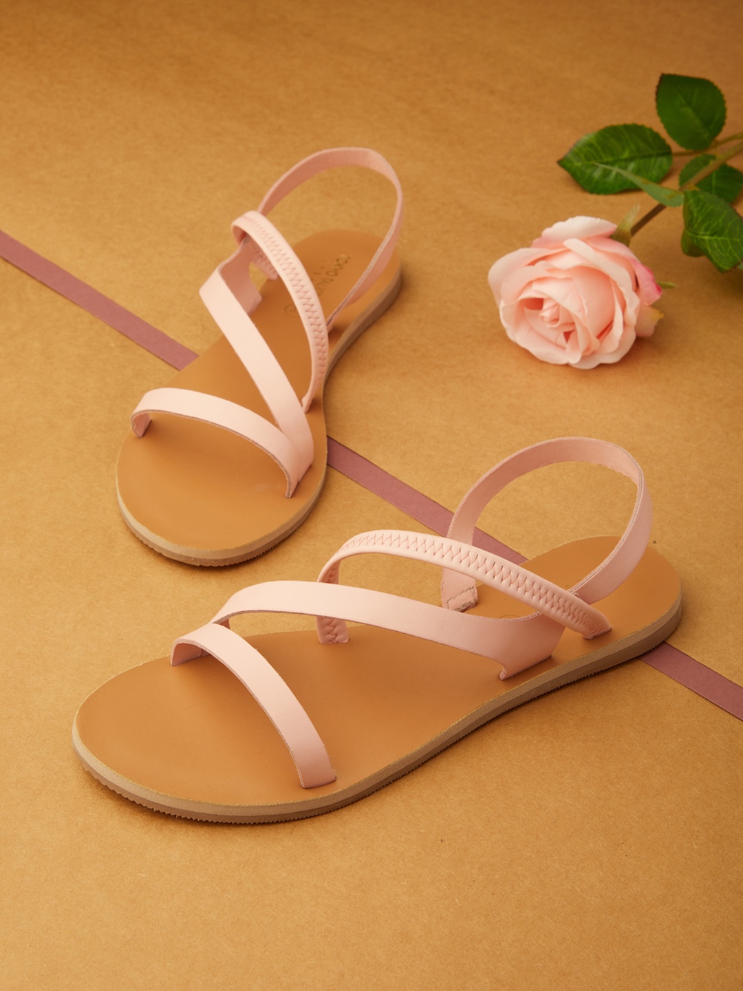 

Tokyo Talkies Women Pink Open Toe Flats