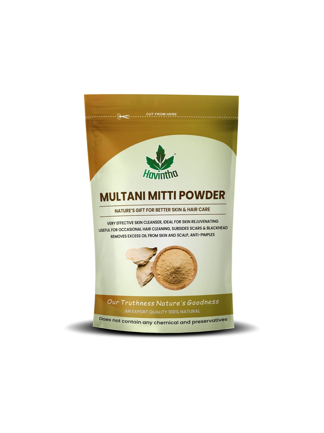 

Havintha Natural Multani Mitti Powder 227 g, Green