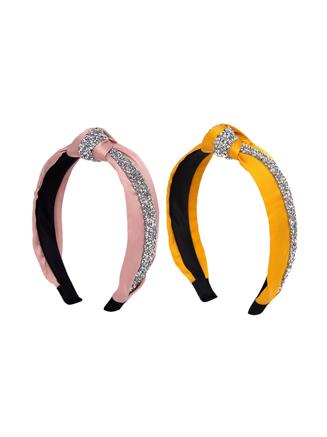 

YouBella Women Multicoloured Set of 2 Embellished Hairband, Multi