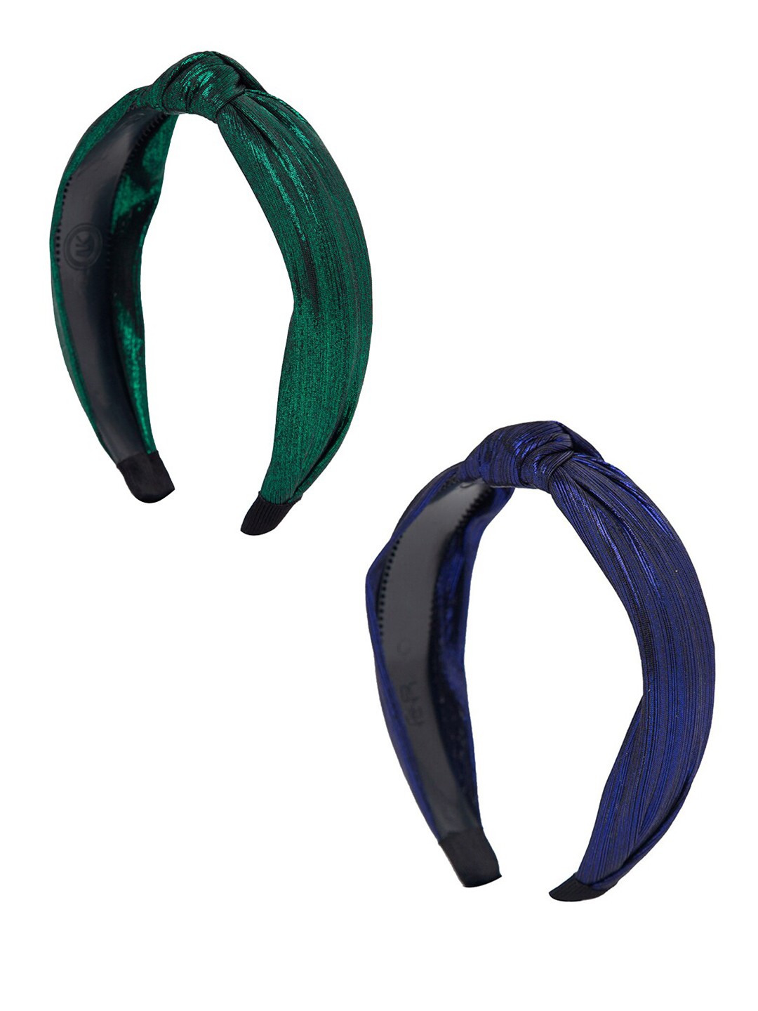 

YouBella Women Green & Navy Blue Set of 2 Hairband