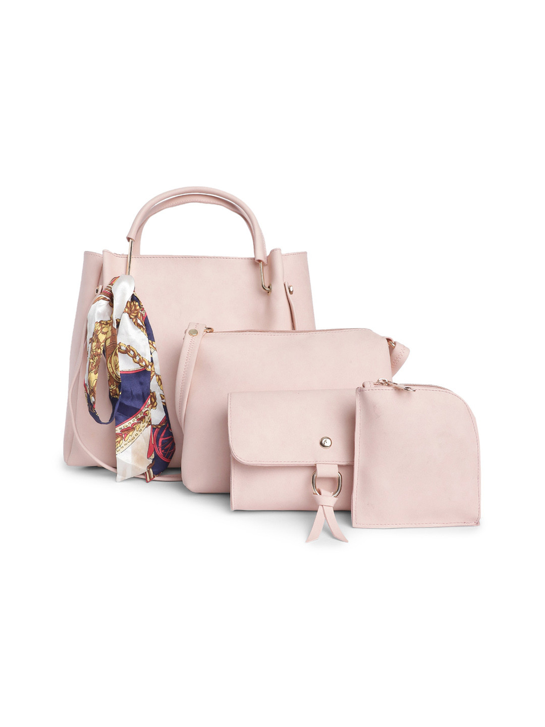 

Fostelo Pink Set of 4 Handbags
