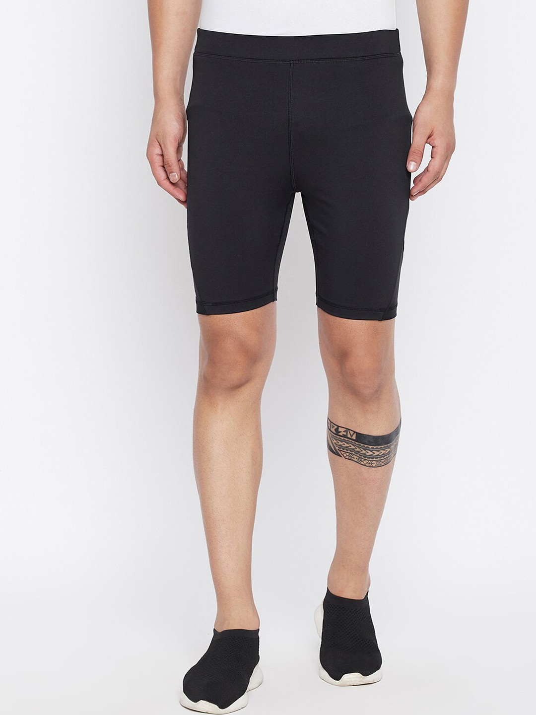 

JUMP USA Men Solid Black Active Wear Tights