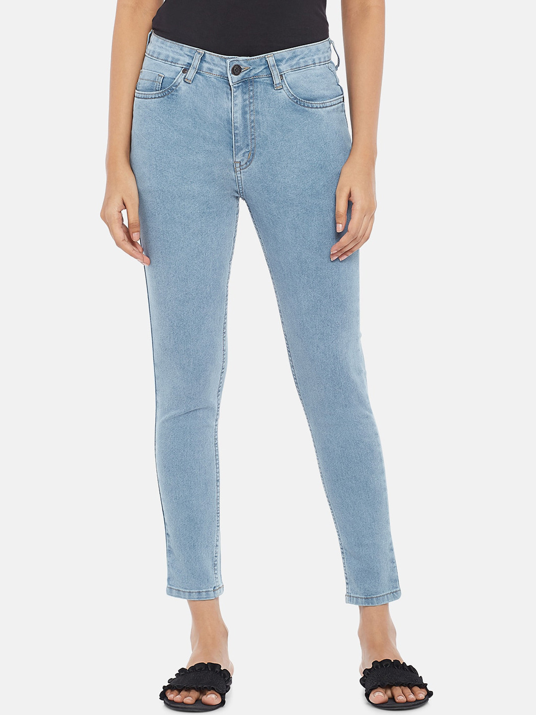 

People Women Blue Skinny Fit Jeans