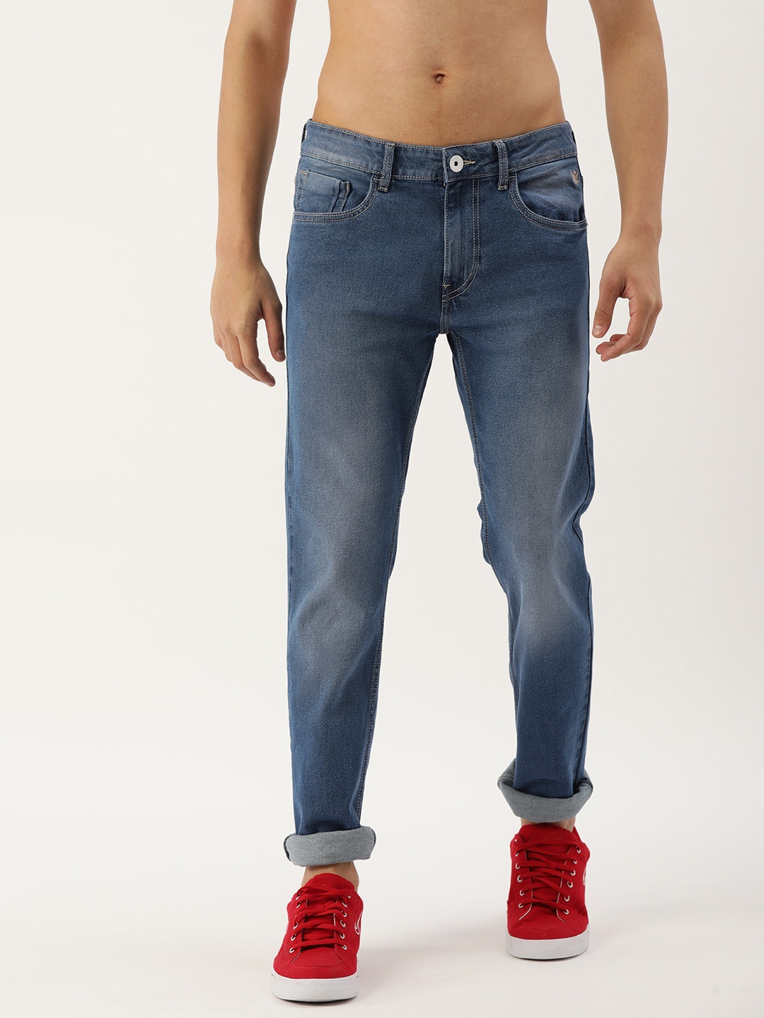 

Flying Machine Men Blue Micheal Slim Fit Light Fade Stretchable Jeans