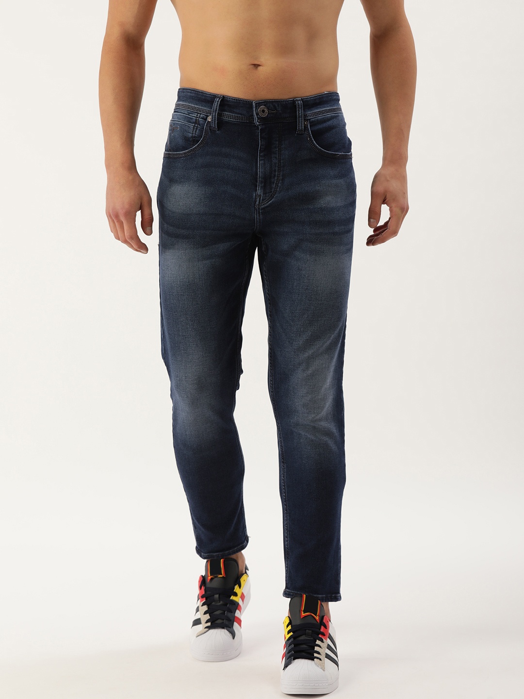 

Flying Machine Men Blue Slim Fit Light Fade Stretchable Jeans