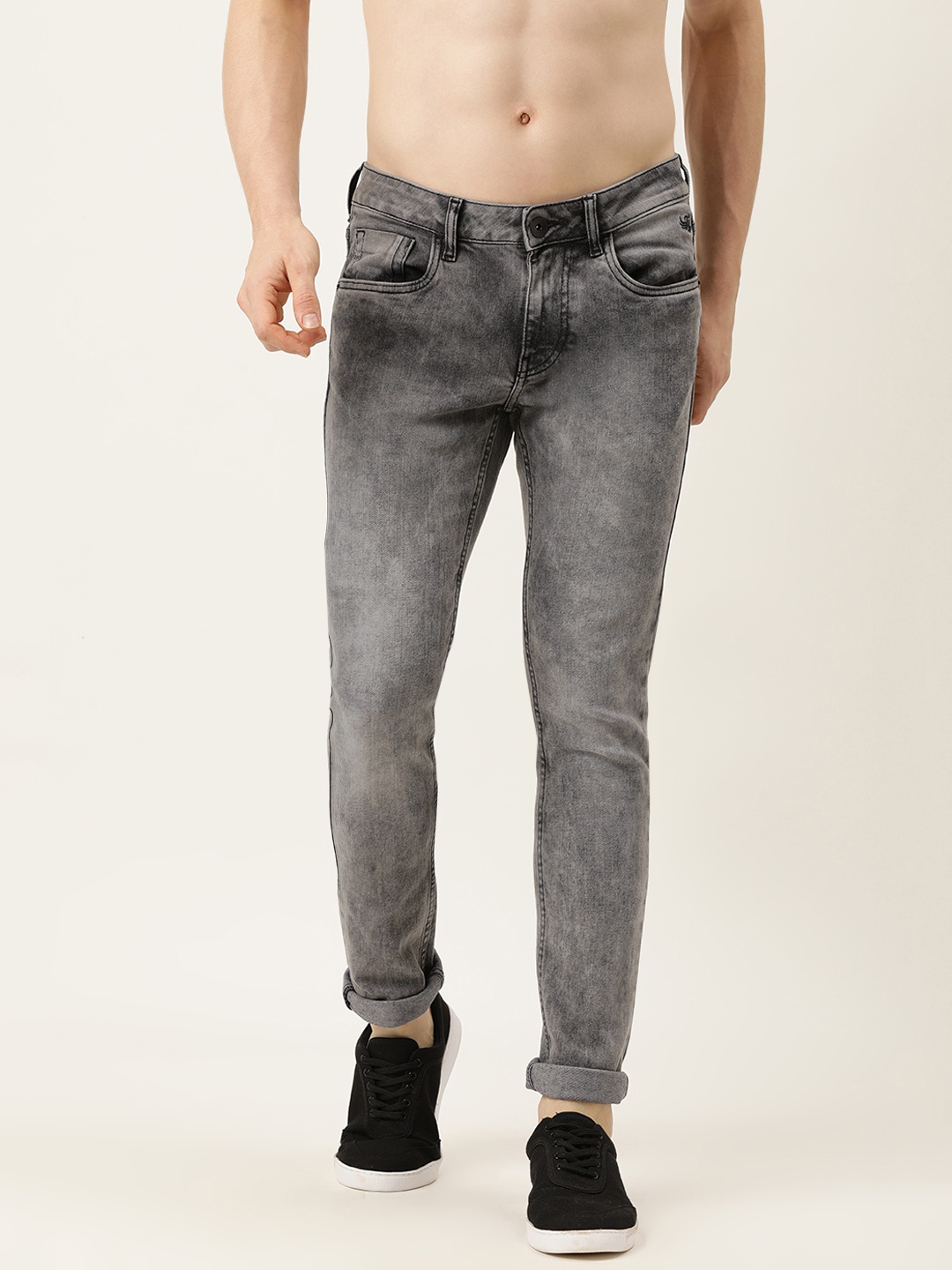 

Flying Machine Men Grey Skinny Fit Jackson Light Fade Stretchable Jeans