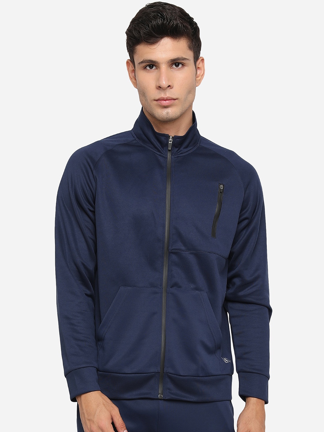 

VS by Sehwag Men Navy Blue Lightweight Bomber Jacket