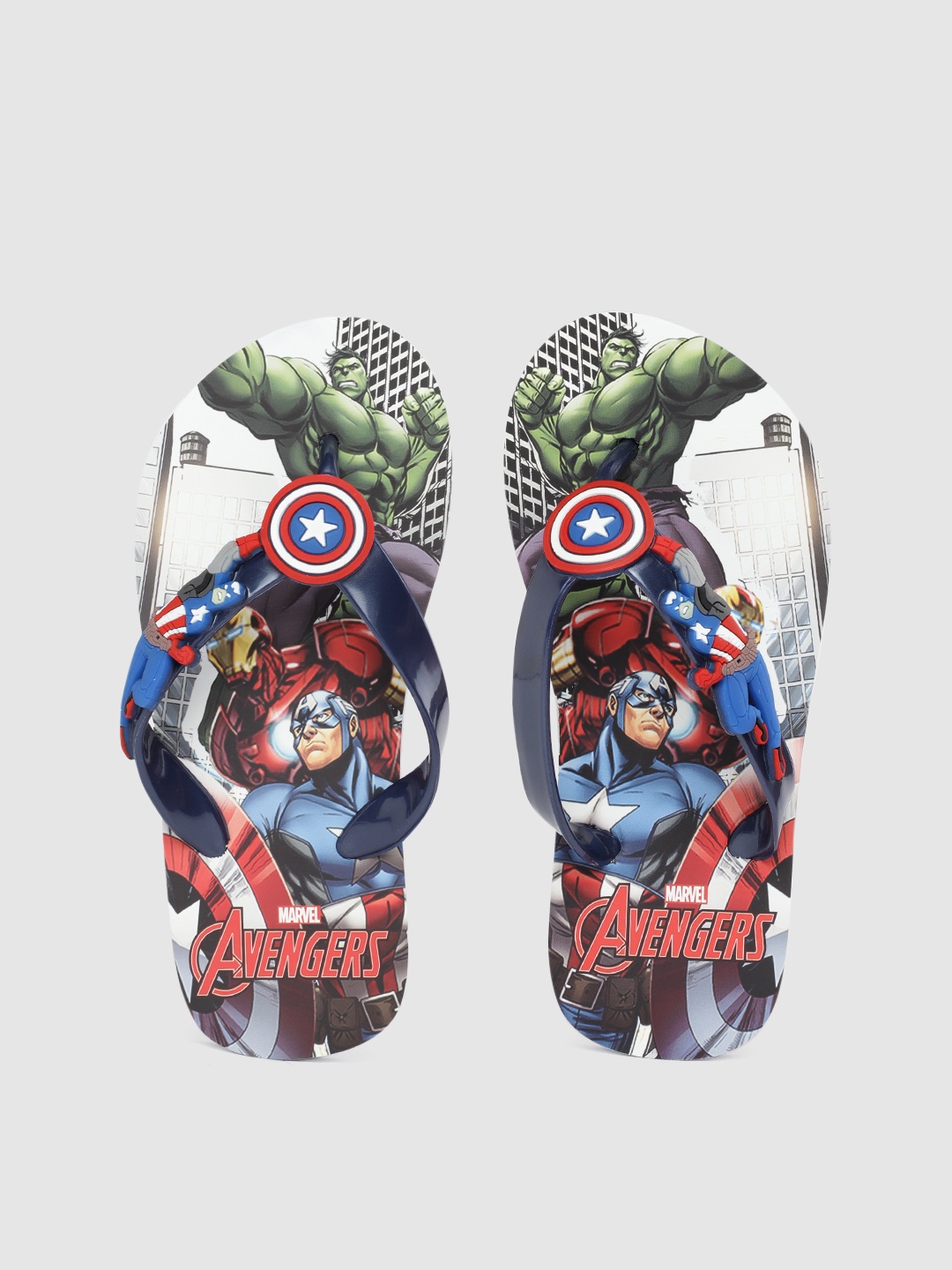 

toothless Boys Blue Marvel Avengers Printed Rubber Slip-On