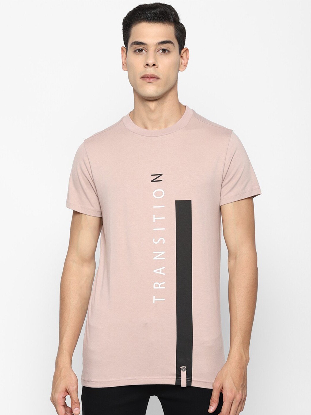 

FOREVER 21 Men Beige Typography Printed T-shirt