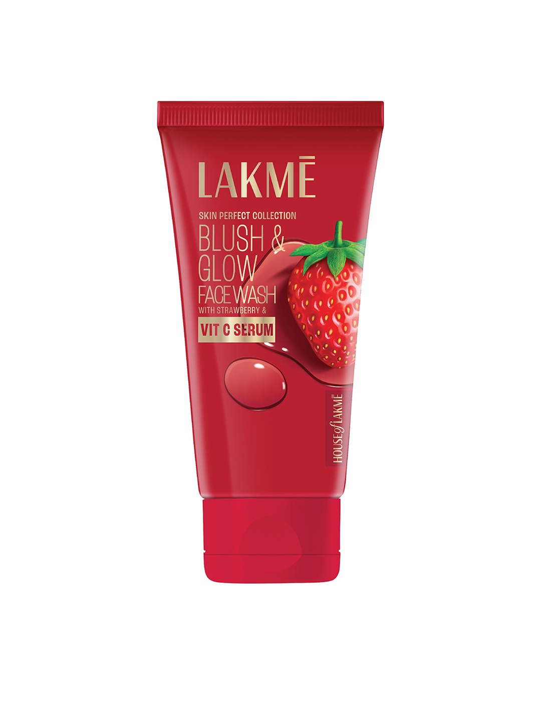 

Lakme Blush & Glow Strawberry Gel Face Wash With 100% Real Strawberry Extract 50 g, Red