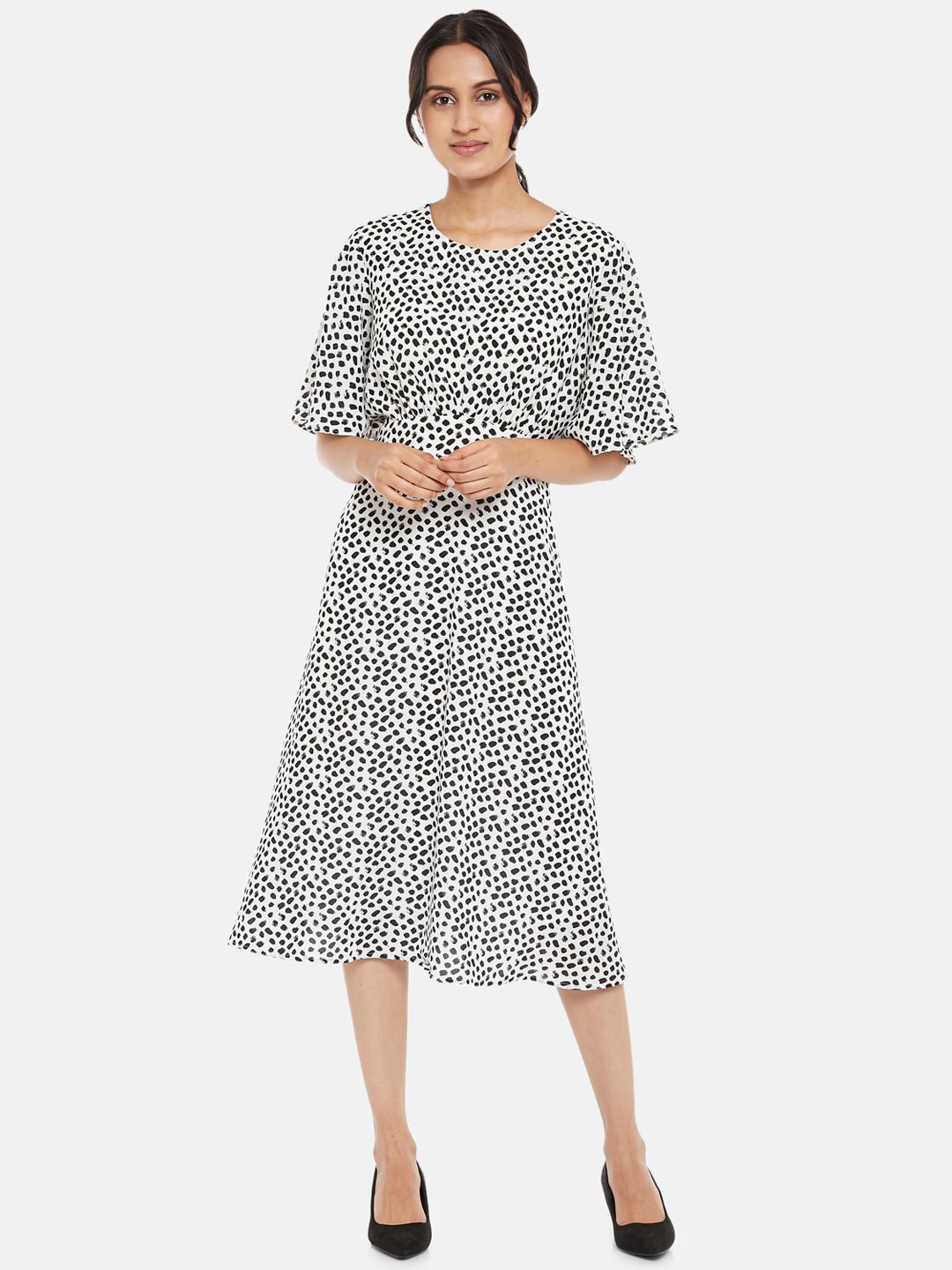 

Annabelle by Pantaloons White A-Line Midi Dress