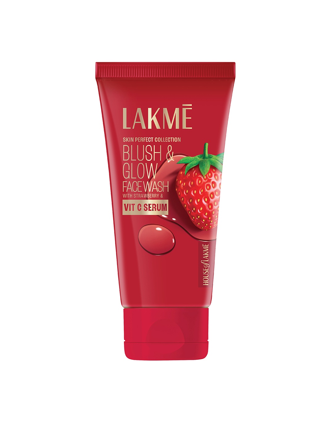 

Lakme Blush & Glow Hydrating Strawberry Facewash with Vitamin C Serum - 100 g, Red