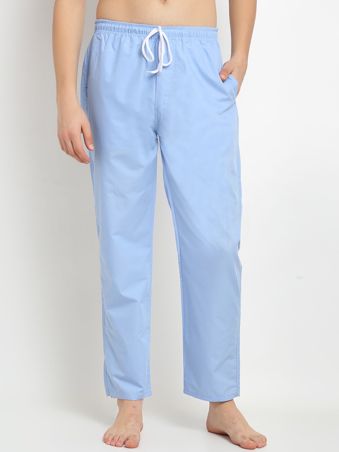 

JAINISH Men Blue Solid Lounge Pants