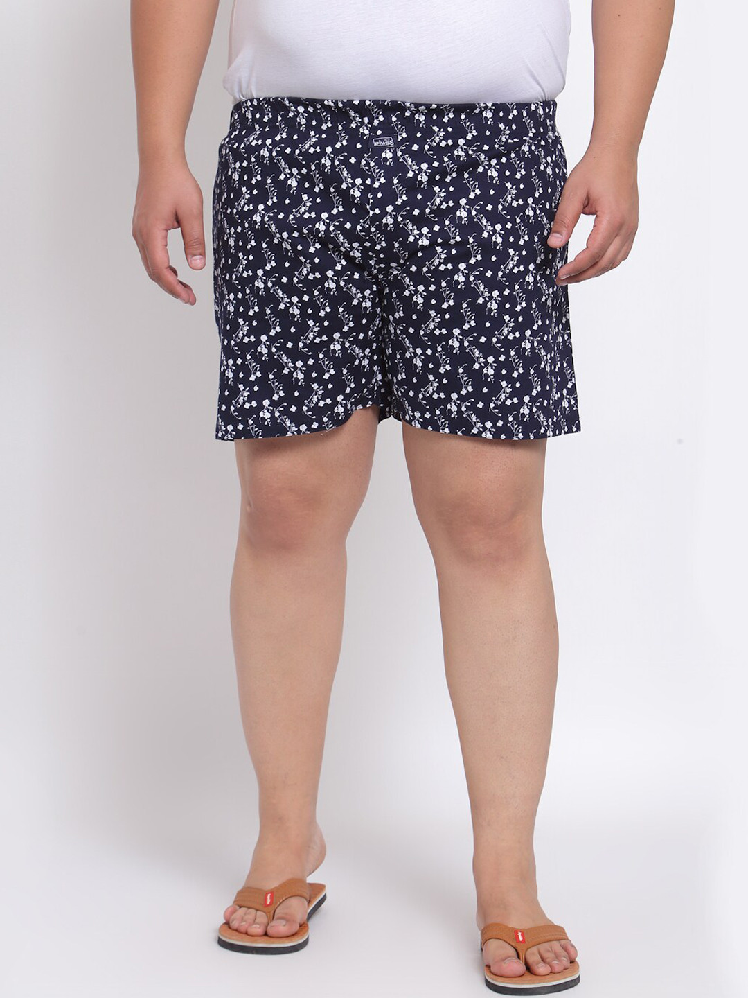 

plusS Men Navy Blue Pure Cotton Printed Boxers MBX208E